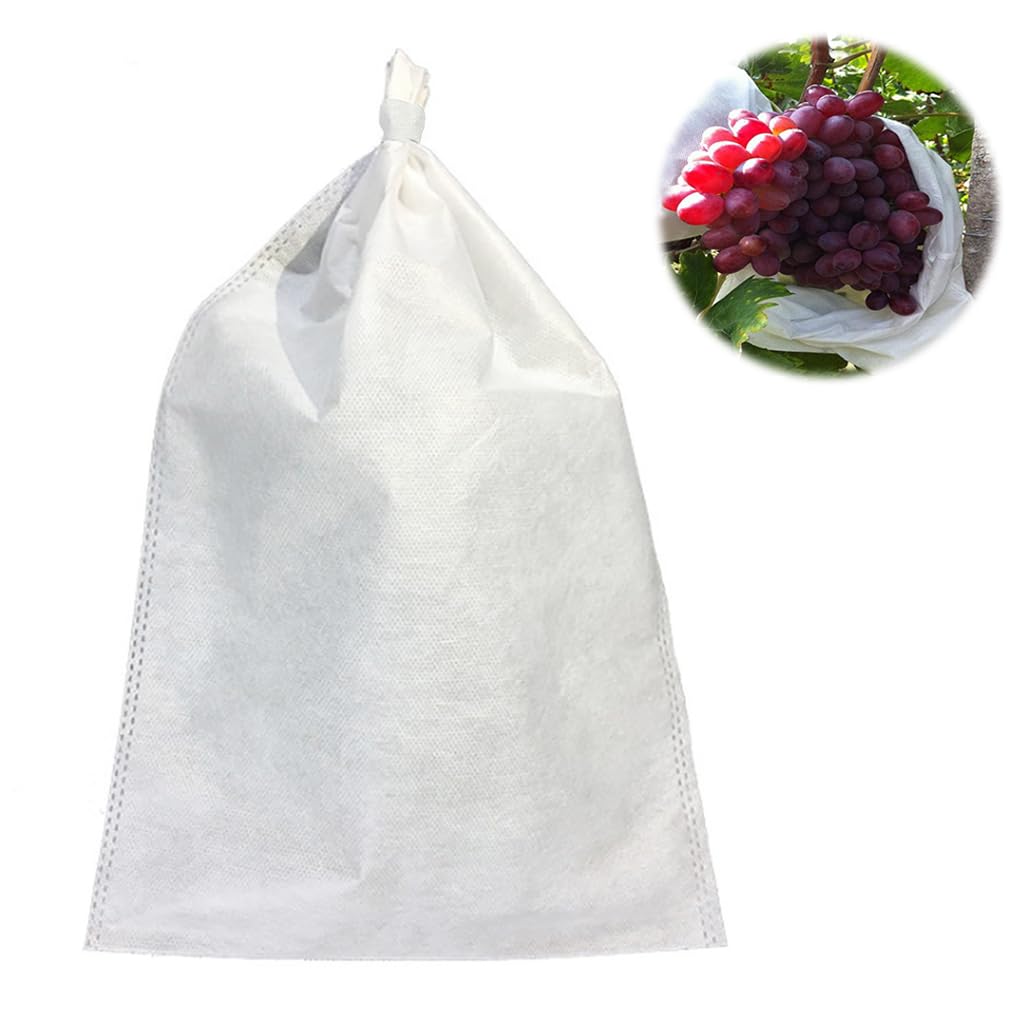 Optifit Durable Non-Woven 100Pcs Fruit Protection Bags with Drawstring, 30x35cm, Pest & Bird Resistant, Breathable Barrier Net for Multiple Fruits, Easy to Use & Check, Ideal for Gardeners & Farmers Optifit Durable Non-Woven 100Pcs Fruit Protection Bags with Drawstring, 30x35cm, Pest & Bird Resistant, Breathable Barrier Net for Multiple Fruits, Easy to Use & Check, Ideal for Gardeners & Farmers